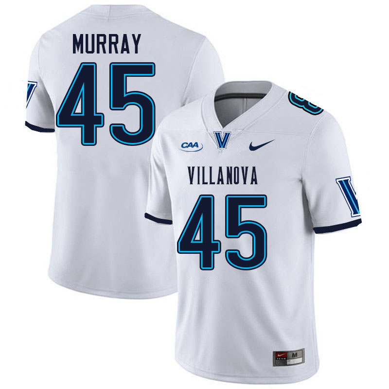 Villanova Wildcats #45 Walker Murray College Football Jerseys Stitched-White Villanova Wildcats #45 Walker Murray College Football Jerseys Stitched-White